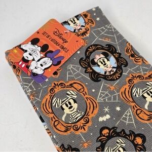 Disney Mickey And Minnie Portrait Photo Frame Halloween Kitchen Towels Set